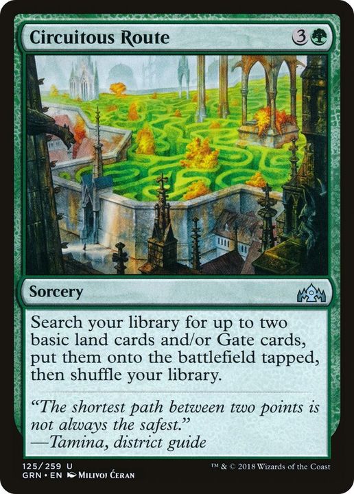 Circuitous Route in the group Magic the Gathering / Types / Colors / Green at Proxyprinters.com (33110)