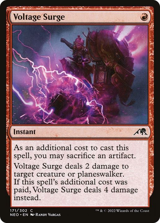 Voltage Surge in the group Magic the Gathering / Sets / Kamigawa: Neon Dynasty at Proxyprinters.com (33115)