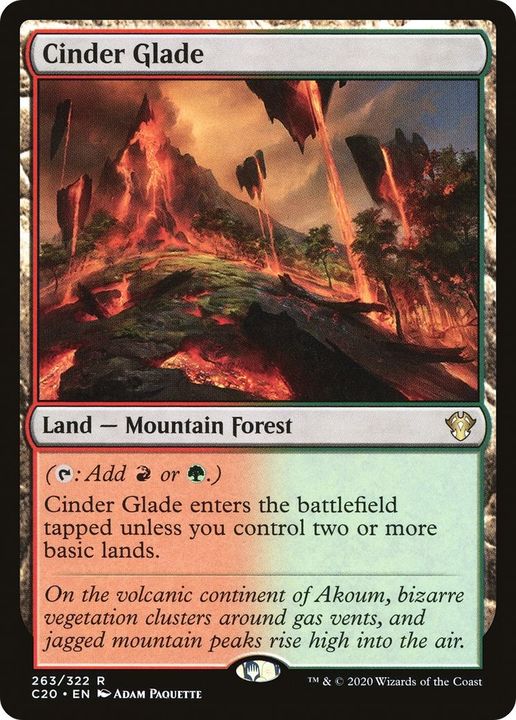 Cinder Glade in the group Magic the Gathering / Sets / Commander 2020 at Proxyprinters.com (33118)