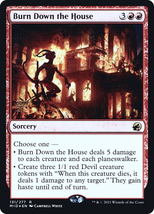 Burn Down the House in the group Magic the Gathering / Types / Colors / Red at Proxyprinters.com (33126)