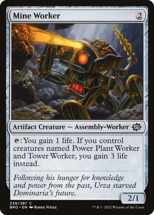 Mine Worker in the group Magic the Gathering / Types / Colors / Colorless at Proxyprinters.com (33128)