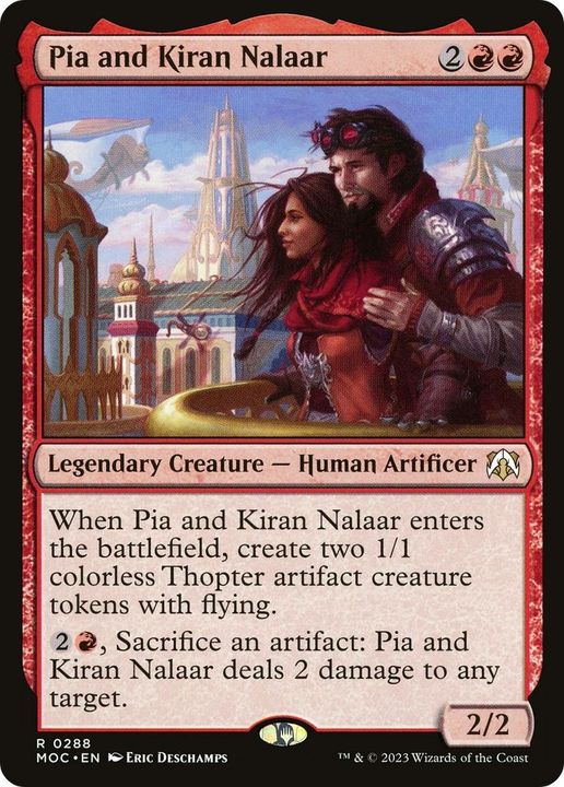 Pia and Kiran Nalaar in the group Magic the Gathering / Sets / March of the Machine Substitute Cards at Proxyprinters.com (33139)