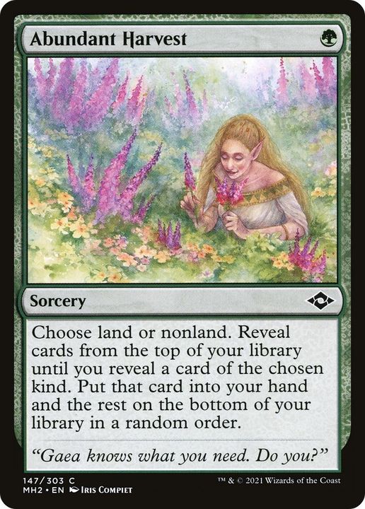 Abundant Harvest in the group Magic the Gathering / Types / Colors / Green at Proxyprinters.com (33197)