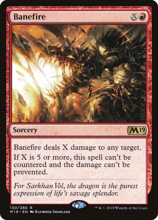 Banefire in the group Magic the Gathering / Types / Colors / Red at Proxyprinters.com (33257)