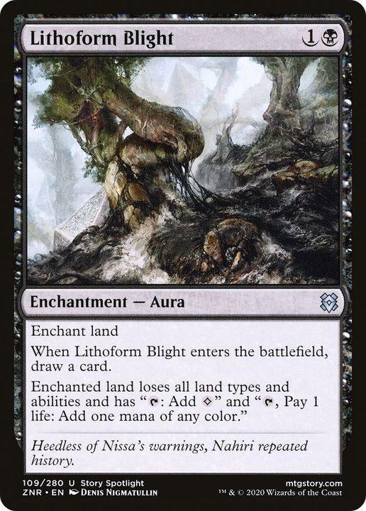 Lithoform Blight in the group Magic the Gathering / Types / Colors / Black at Proxyprinters.com (33342)