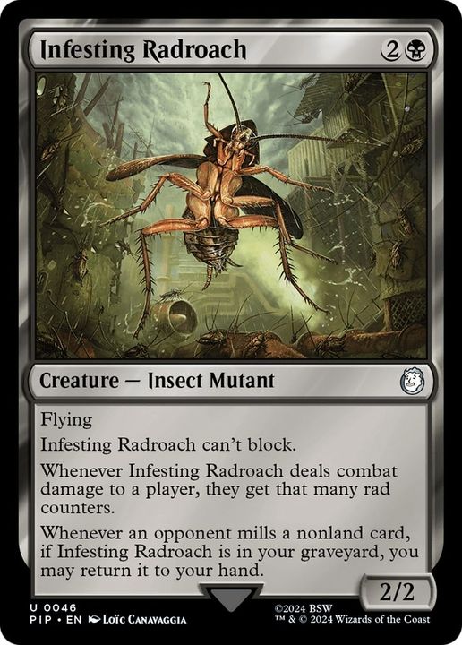 Infesting Radroach in the group Magic the Gathering / Types / Colors / Black at Proxyprinters.com (33380)