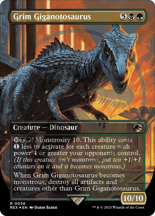 Grim Giganotosaurus in the group Magic the Gathering / Sets / Jurassic World Collection at Proxyprinters.com (334)