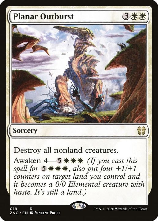 Planar Outburst in the group Magic the Gathering / Types / Colors / White at Proxyprinters.com (33436)