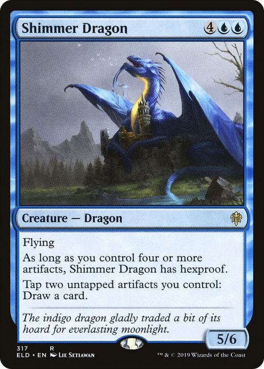 Shimmer Dragon in the group Magic the Gathering / Sets / Throne of Eldraine at Proxyprinters.com (33601)