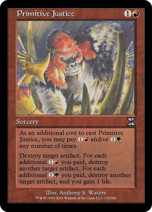 Primitive Justice in the group Magic the Gathering / Types / Colors / Red at Proxyprinters.com (33626)