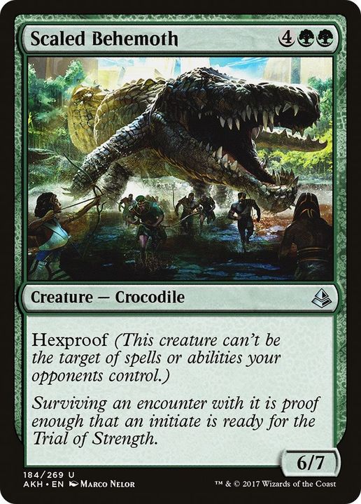 Scaled Behemoth in the group Magic the Gathering / Types / Colors / Green at Proxyprinters.com (33637)