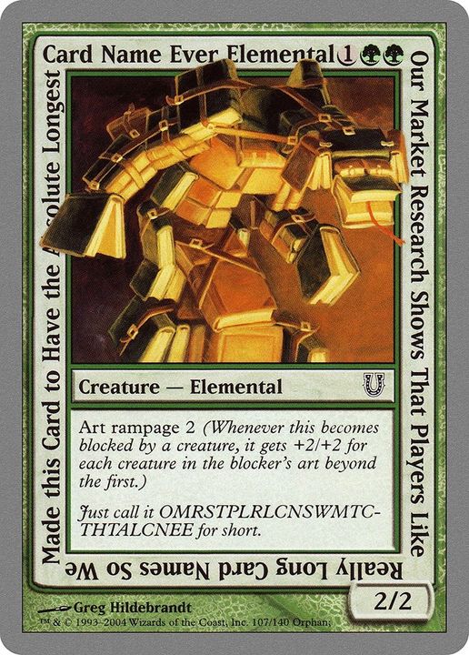 Our Market Research Shows That Players Like Really Long Card Names So We Made this Card to Have the Absolute Longest Card Name Ever Elemental in the group Advanced search at Proxyprinters.com (33680)