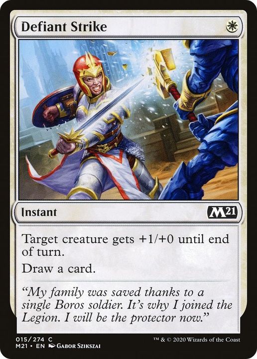 Defiant Strike in the group Magic the Gathering / Types / Colors / White at Proxyprinters.com (33685)