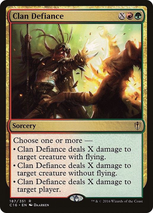 Clan Defiance in the group Magic the Gathering / Sets / Commander 2016 at Proxyprinters.com (33716)