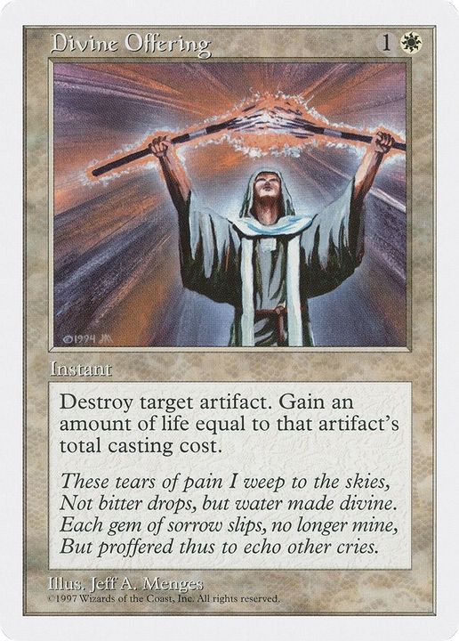 Divine Offering in the group Magic the Gathering / Types / Colors / White at Proxyprinters.com (33756)