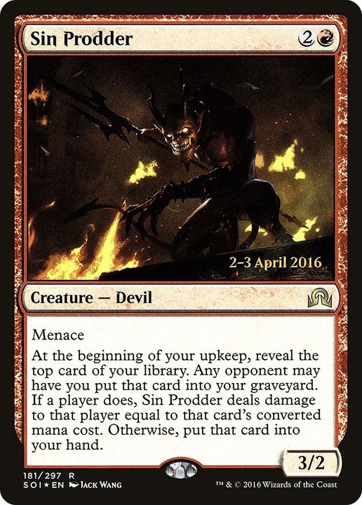 Sin Prodder in the group Magic the Gathering / Types / Colors / Red at Proxyprinters.com (33775)