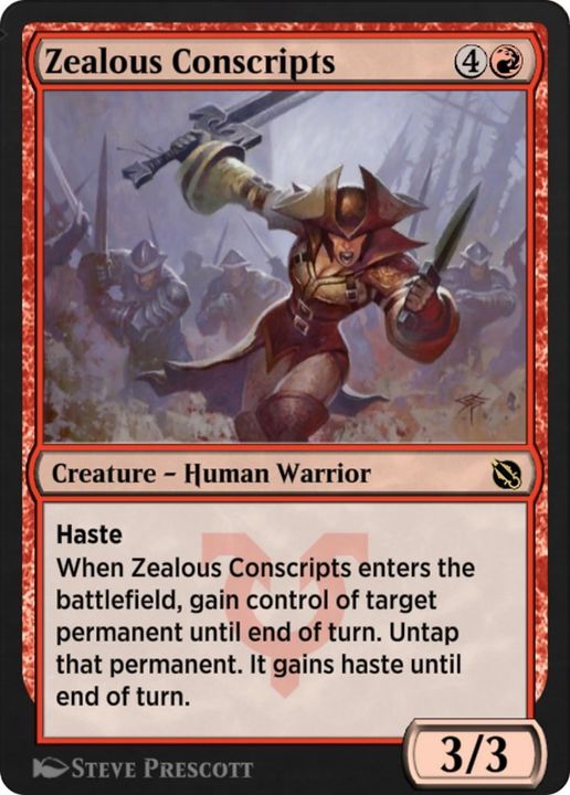 Zealous Conscripts in the group Magic the Gathering / Types / Creatures / Warrior at Proxyprinters.com (33779)