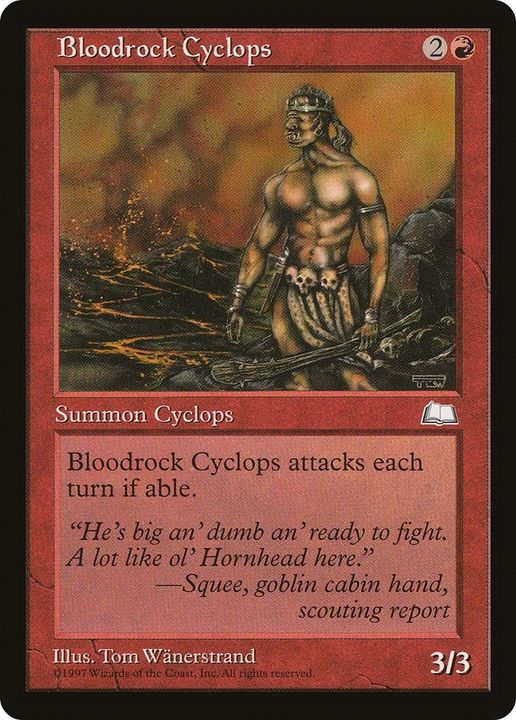 Bloodrock Cyclops in the group Magic the Gathering / Types / Colors / Red at Proxyprinters.com (33786)