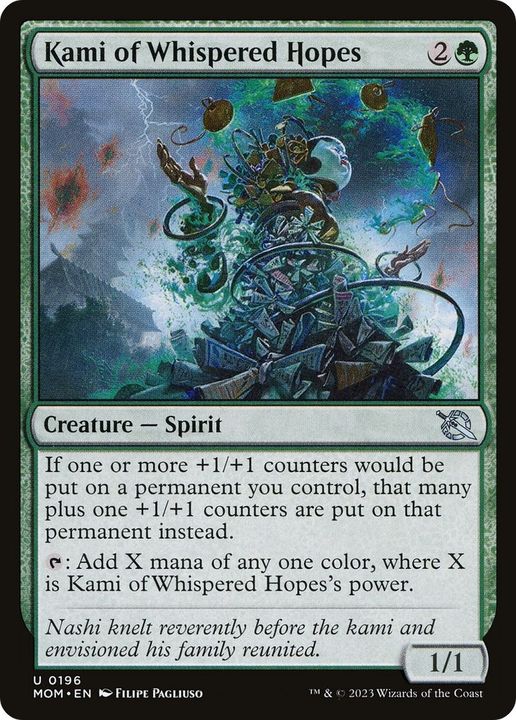 Kami of Whispered Hopes in the group Magic the Gathering / Types / Colors / Green at Proxyprinters.com (33787)