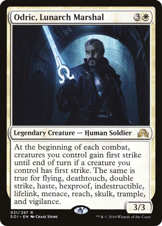 Odric, Lunarch Marshal in the group Magic the Gathering / Types / Creatures / Human at Proxyprinters.com (33818)