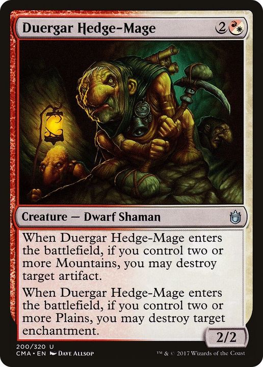 Duergar Hedge-Mage in the group Magic the Gathering / Sets / Commander Anthology at Proxyprinters.com (33819)