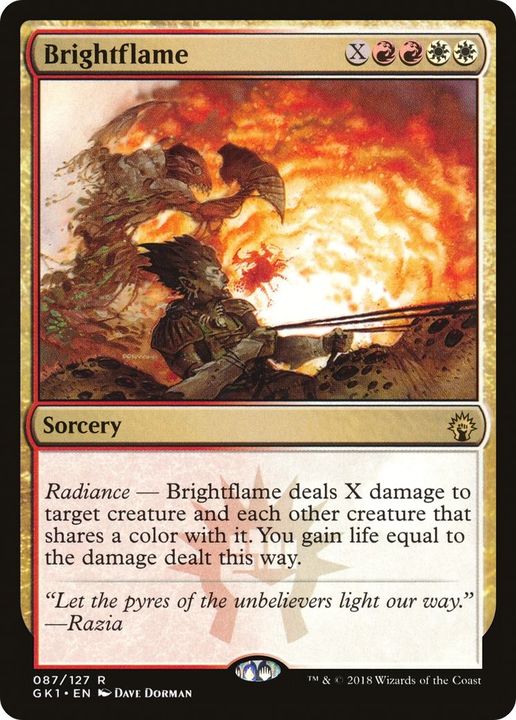 Brightflame in the group Magic the Gathering / Types / Colors / Multicolors / R, W at Proxyprinters.com (33825)