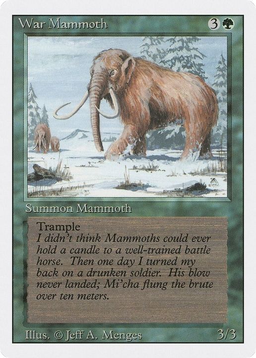 War Mammoth in the group Magic the Gathering / Types / Colors / Green at Proxyprinters.com (33868)