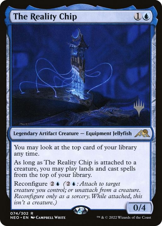 The Reality Chip in the group Magic the Gathering / Sets / Kamigawa: Neon Dynasty Promos at Proxyprinters.com (33869)