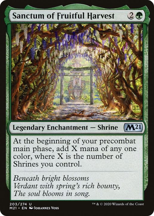 Sanctum of Fruitful Harvest in the group Magic the Gathering / Sets / Core Set 2021 at Proxyprinters.com (33881)