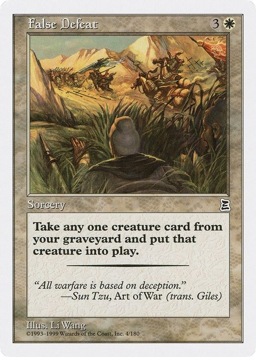 False Defeat in the group Magic the Gathering / Types / Colors / White at Proxyprinters.com (33886)