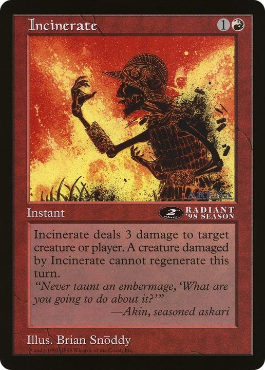 Incinerate in the group Magic the Gathering / Types / Colors / Red at Proxyprinters.com (33899)