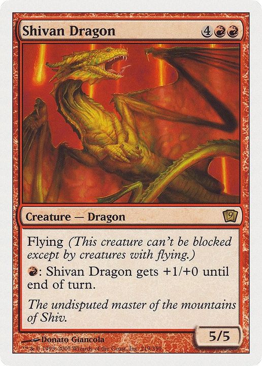 Shivan Dragon in the group Magic the Gathering / Sets / Ninth Edition at Proxyprinters.com (33921)