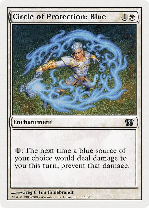 Circle of Protection: Blue in the group Magic the Gathering / Sets / Eighth Edition at Proxyprinters.com (33986)