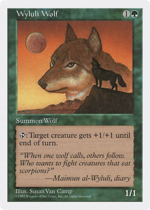 Wyluli Wolf in the group Magic the Gathering / Sets / Fifth Edition at Proxyprinters.com (34024)