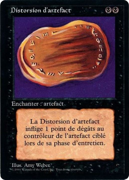 Warp Artifact in the group Magic the Gathering / Types / Colors / Black at Proxyprinters.com (3417)