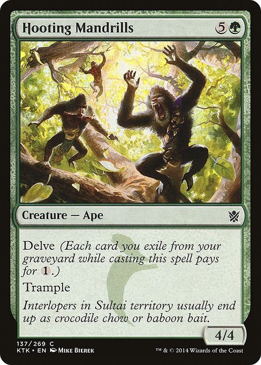 Hooting Mandrills in the group Magic the Gathering / Types / Colors / Green at Proxyprinters.com (3418)