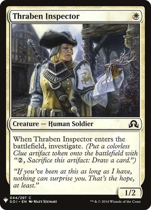 Thraben Inspector in the group Magic the Gathering / Sets / The List at Proxyprinters.com (3423)