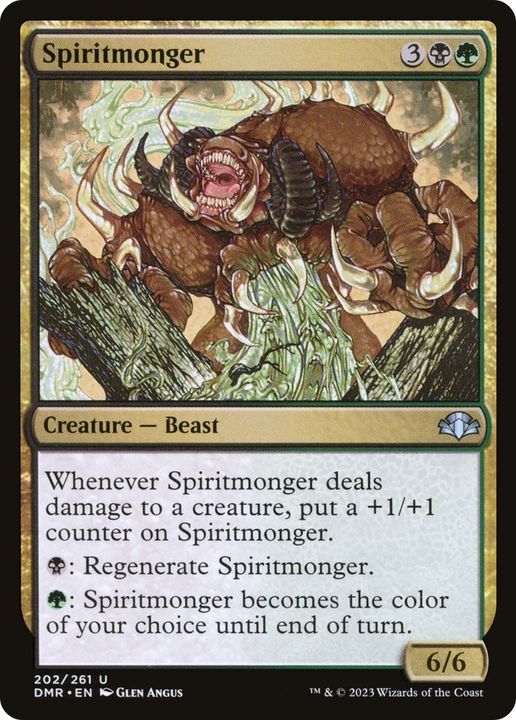 Spiritmonger in the group Magic the Gathering / Types / Colors / Multicolors / B, G at Proxyprinters.com (34260)