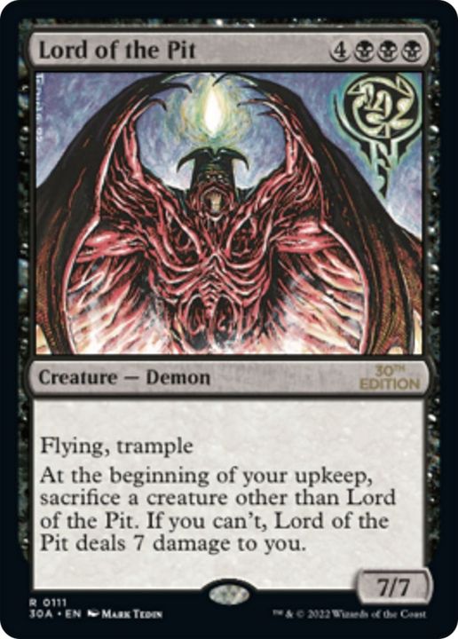 Lord of the Pit in the group Magic the Gathering / Types / Colors / Black at Proxyprinters.com (34282)