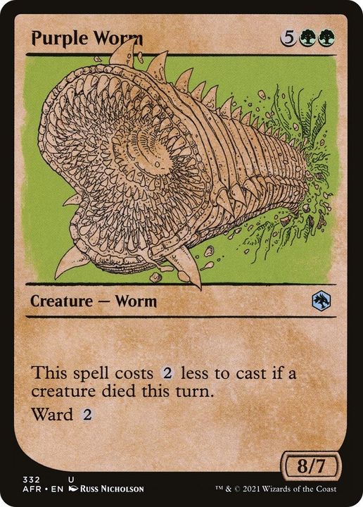 Purple Worm in the group Magic the Gathering / Types / Colors / Green at Proxyprinters.com (34284)