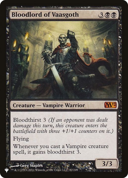 Bloodlord of Vaasgoth in the group Magic the Gathering / Types / Creatures / Warrior at Proxyprinters.com (34287)