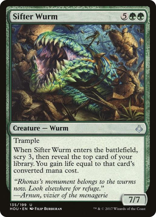 Sifter Wurm in the group Magic the Gathering / Sets / Hour of Devastation at Proxyprinters.com (34295)