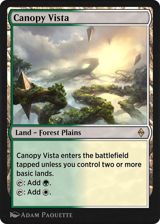 Canopy Vista in the group Magic the Gathering / Types / Land / Forest at Proxyprinters.com (3430)