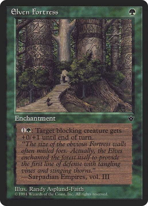 Elven Fortress in the group Magic the Gathering / Types / Enchantment / Enchantment at Proxyprinters.com (3436)