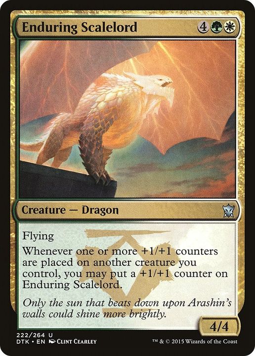 Enduring Scalelord in the group Magic the Gathering / Types / Colors / Multicolors / G, W at Proxyprinters.com (34379)