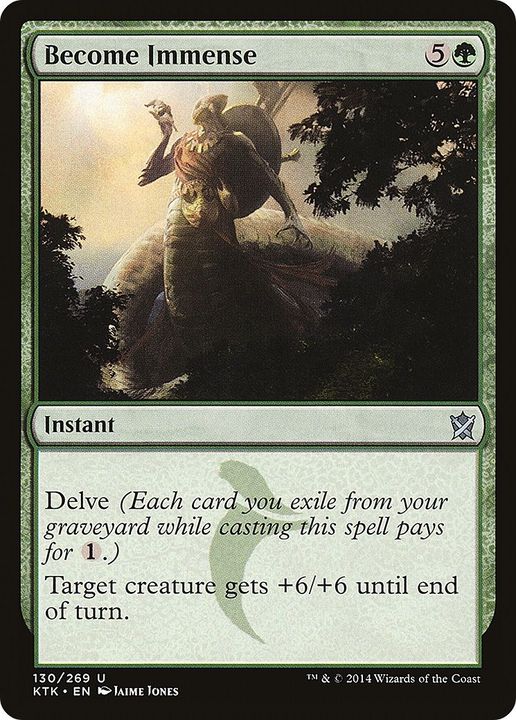 Become Immense in the group Magic the Gathering / Types / Colors / Green at Proxyprinters.com (34401)