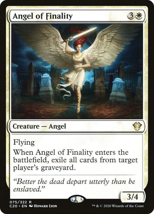 Angel of Finality in the group Magic the Gathering / Types / Colors / White at Proxyprinters.com (34407)