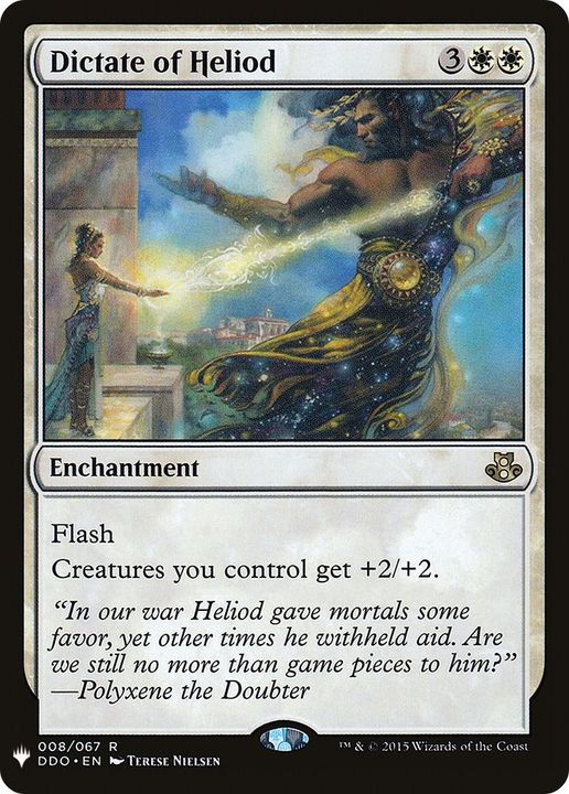 Dictate of Heliod in the group Magic the Gathering / Sets / The List at Proxyprinters.com (34432)