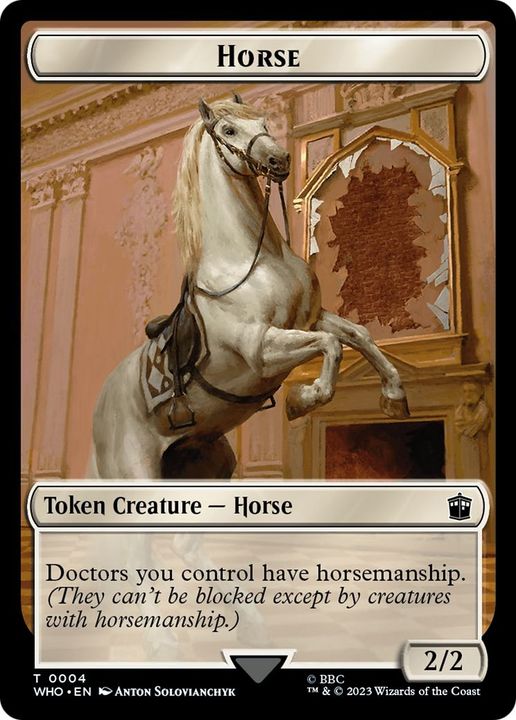 Horse in the group Magic the Gathering / Sets / Doctor Who Tokens at Proxyprinters.com (34433)