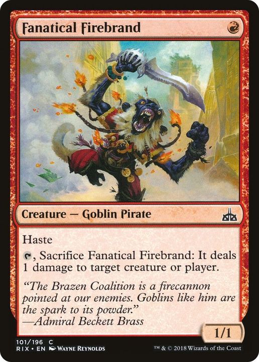 Fanatical Firebrand in the group Magic the Gathering / Types / Creatures / Goblin at Proxyprinters.com (34495)